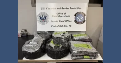 Decomiso de metanfetamina por CBP en Del Rio, Texas a residente legal de Estados Unidos. 📸 CBP-The Border Reports