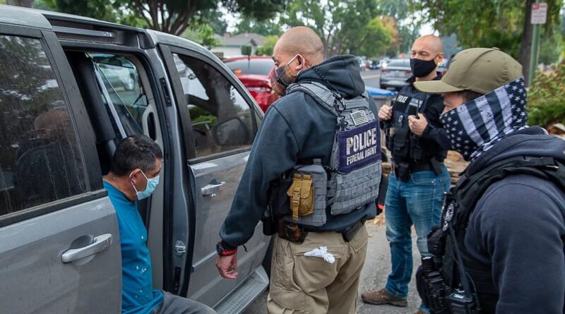Departamento de Justicia exhibe estados, condados y ciudades santuario que frenan políticas migratorias de Trump.📸 ICE-The Border Reports