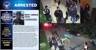 Detienen a Rico T. Arnold por homicidio y tiroteo masivo de Edgewood Avenue en Atlanta, Georgia. 📸 APD-The Border Reports