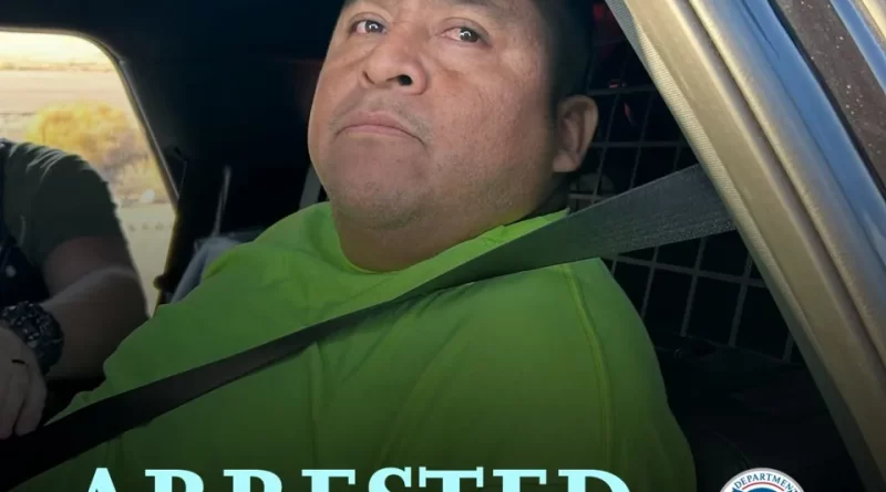ICE arresta en Arizona a guatemalteco por DUI al conducir bajo la influencia del alcohol. 📸 ICE- The Border Reports