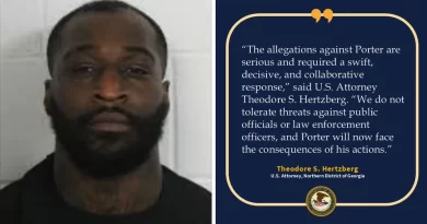 Jauan Porter amenaza al Presidente Trump por TikTok y es arrestado en Georgia. 📸 Redes-The Border Reports