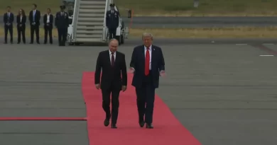 Live de Trump y Putin, la reunión en Alaska. 📸 WH-The Border Reports