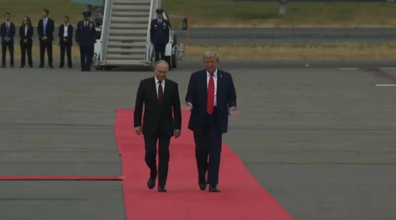Live de Trump y Putin, la reunión en Alaska. 📸 WH-The Border Reports