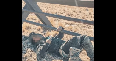 Migrante de Ecuador muere atropellada en El Paso, Texas tras cruzar la autopista cerca del Río Bravo. 📸 BP-The Border Patrol