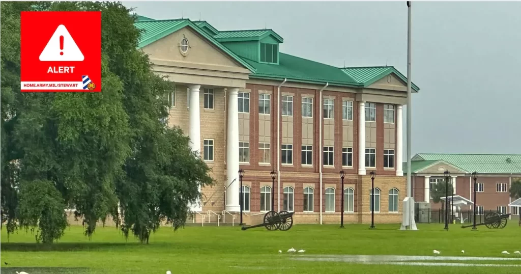 Tiroteo en Fort Stewart deja cinco soldados heridos en base militar aérea de Georgia.📸 Fort Stewart-The Border Reports