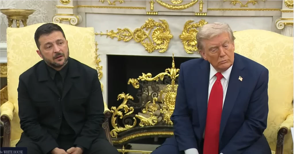 Trump y Zelenskyy buscan la paz en Ucrania y el fin del conflicto con Rusia. 📸 WH-The Border Reports