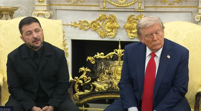 Trump y Zelenskyy buscan la paz en Ucrania y el fin del conflicto con Rusia. 📸 WH-The Border Reports