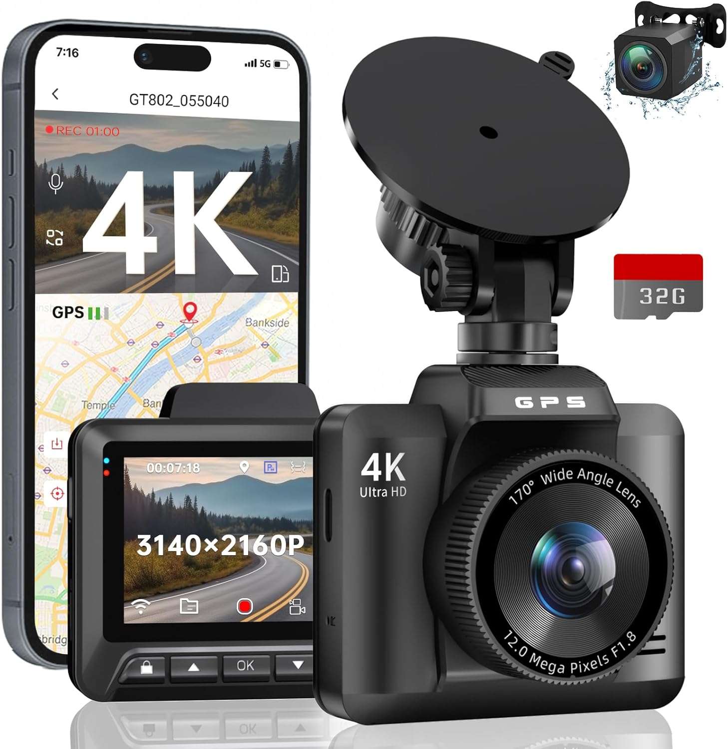 Anuncio: Ecomoment 4K+1080P Dual Dash Camera