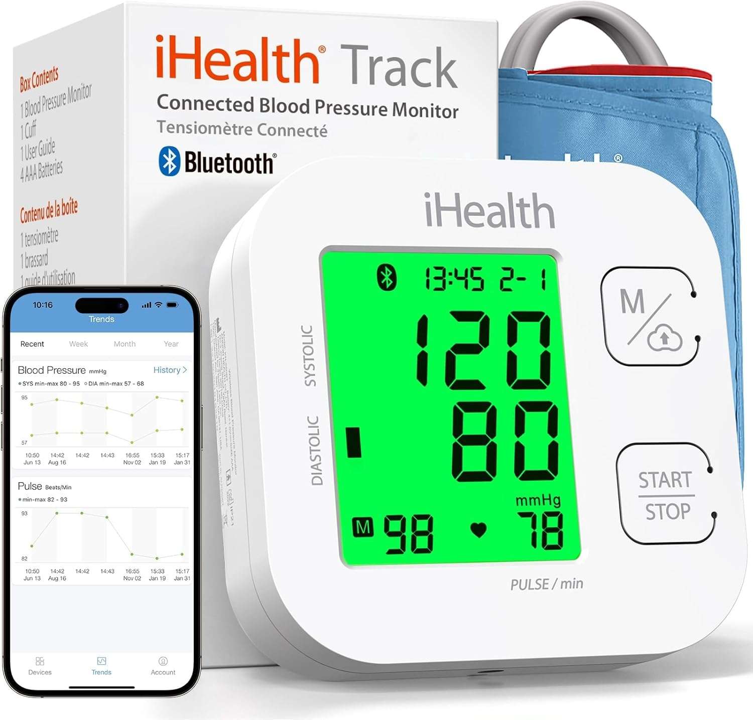 iHealth Wireless Bluetooth Blood Pressure Monitor