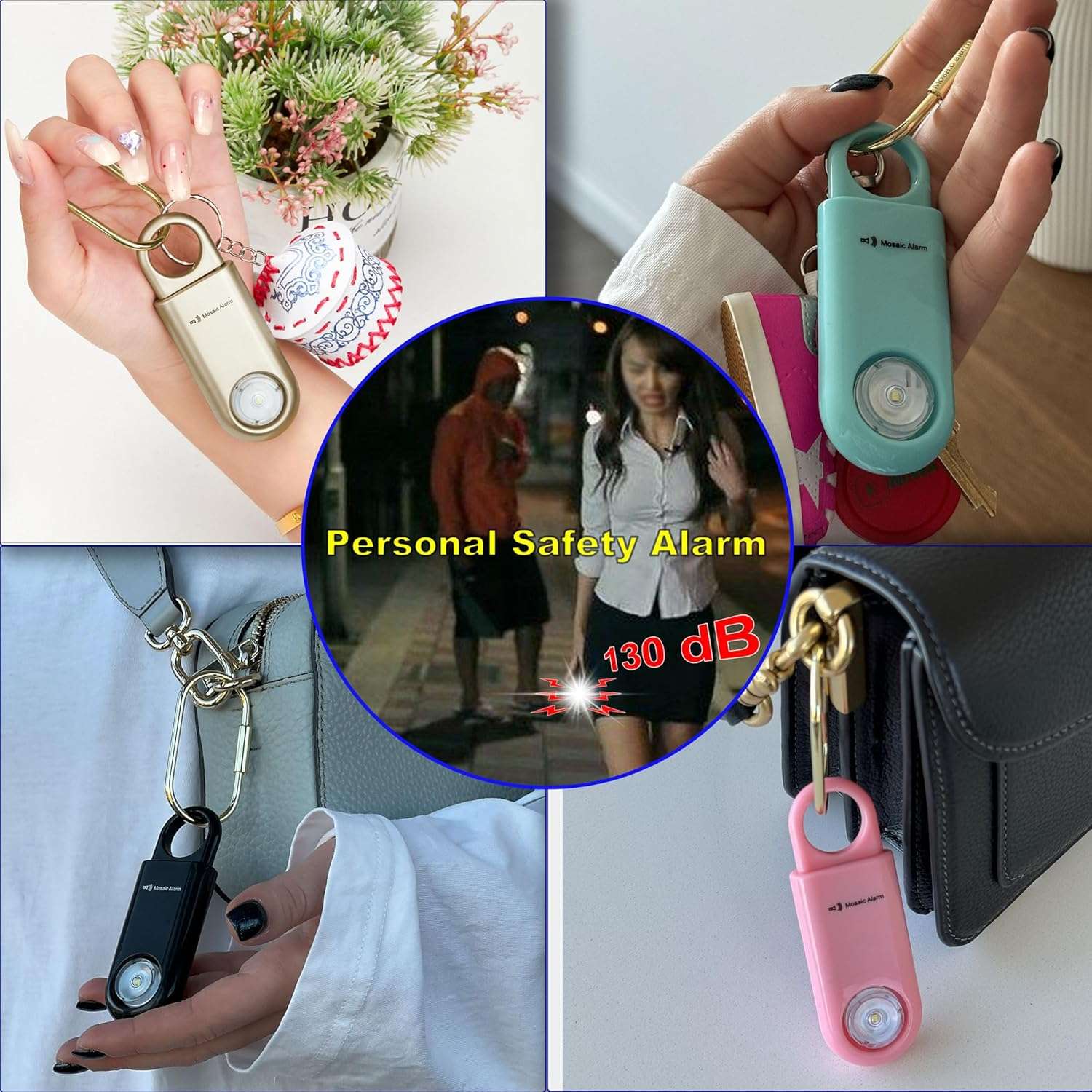 Alarma de seguridad personal de 130dB