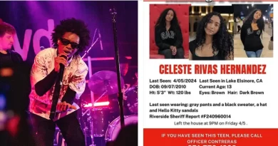 Celeste Rivas, hallan cuerpo de menor desaparecida en Tesla del rapero D4vd en Hollywood, California. 📸 WC-Redes-The Border Reports