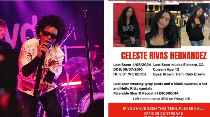 Celeste Rivas, hallan cuerpo de menor desaparecida en Tesla del rapero D4vd en Hollywood, California. 📸 WC-Redes-The Border Reports
