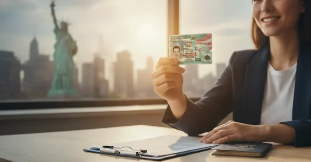 Cómo aplicar a una Green Card en Estados Unidos, guía paso a paso en USCIS. 📸 ai-The Border Reports