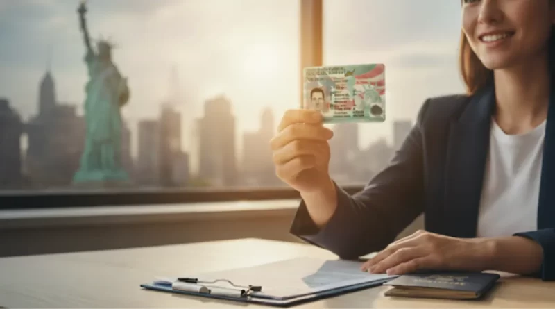 Cómo aplicar a una Green Card en Estados Unidos, guía paso a paso en USCIS. 📸 ai-The Border Reports