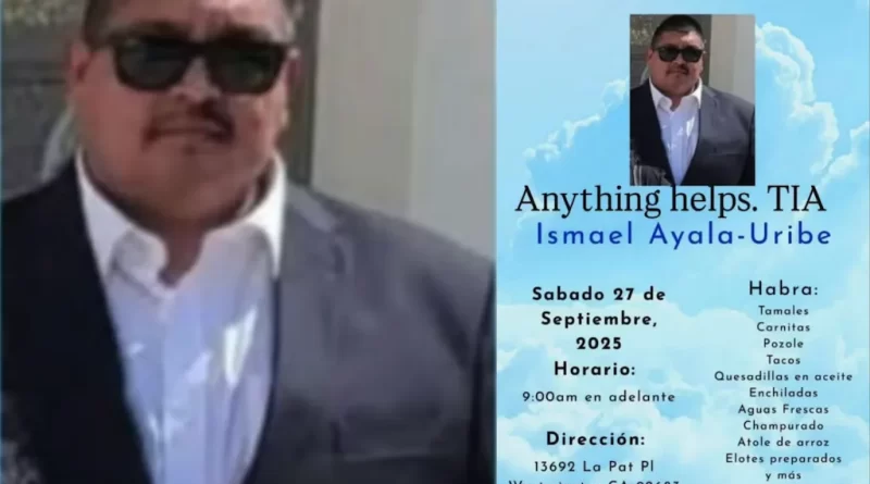 Muere mexicano bajo custodia del ICE en Los Ángeles, California; Consulado de México apoya a la familia. 📸 Redes-The Border Reports