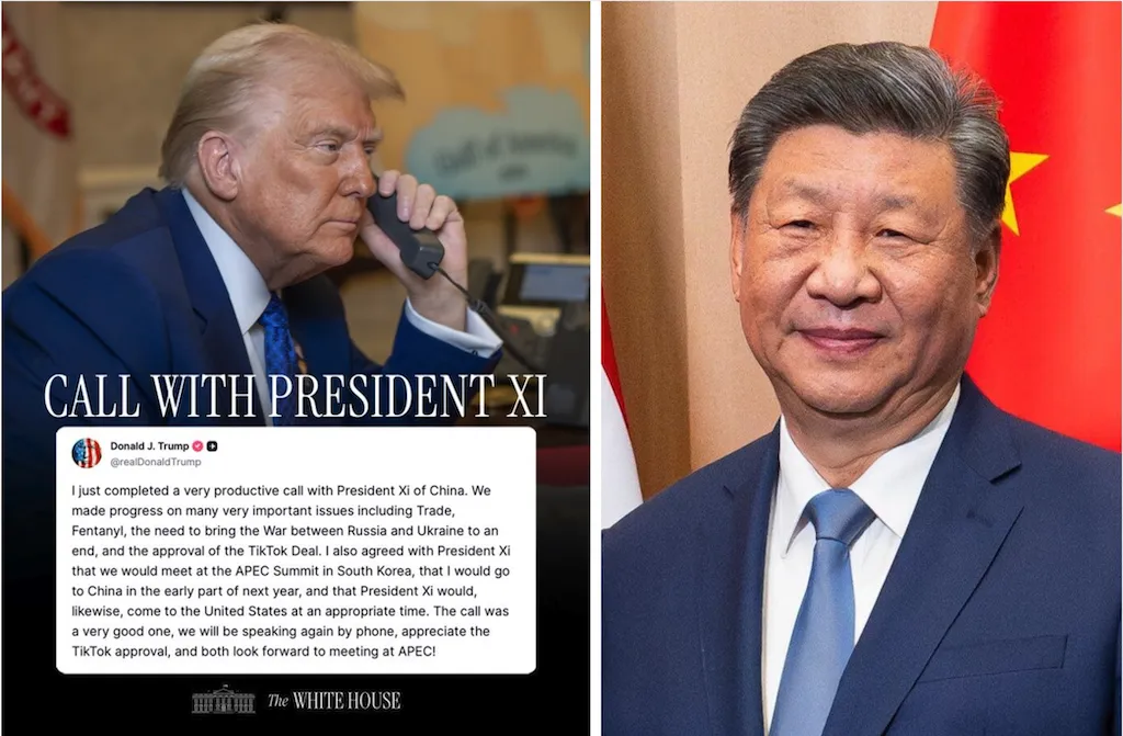 TikTok se queda en EU, Trump anuncia acuerdo con ByteDance tras llamada con el Presidente de China Xi Jinping. 📸 WH, WC-The Border Reports