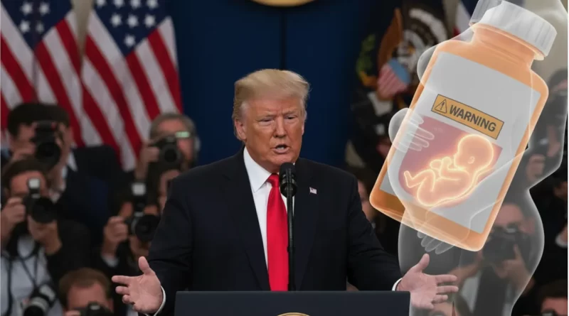 Trump vincularía acetaminofén o Tylenol con riesgo de autismo en el embarazo y la leucovorina como posible opción, hoy los detalles. 📸 ai-The Border Reports