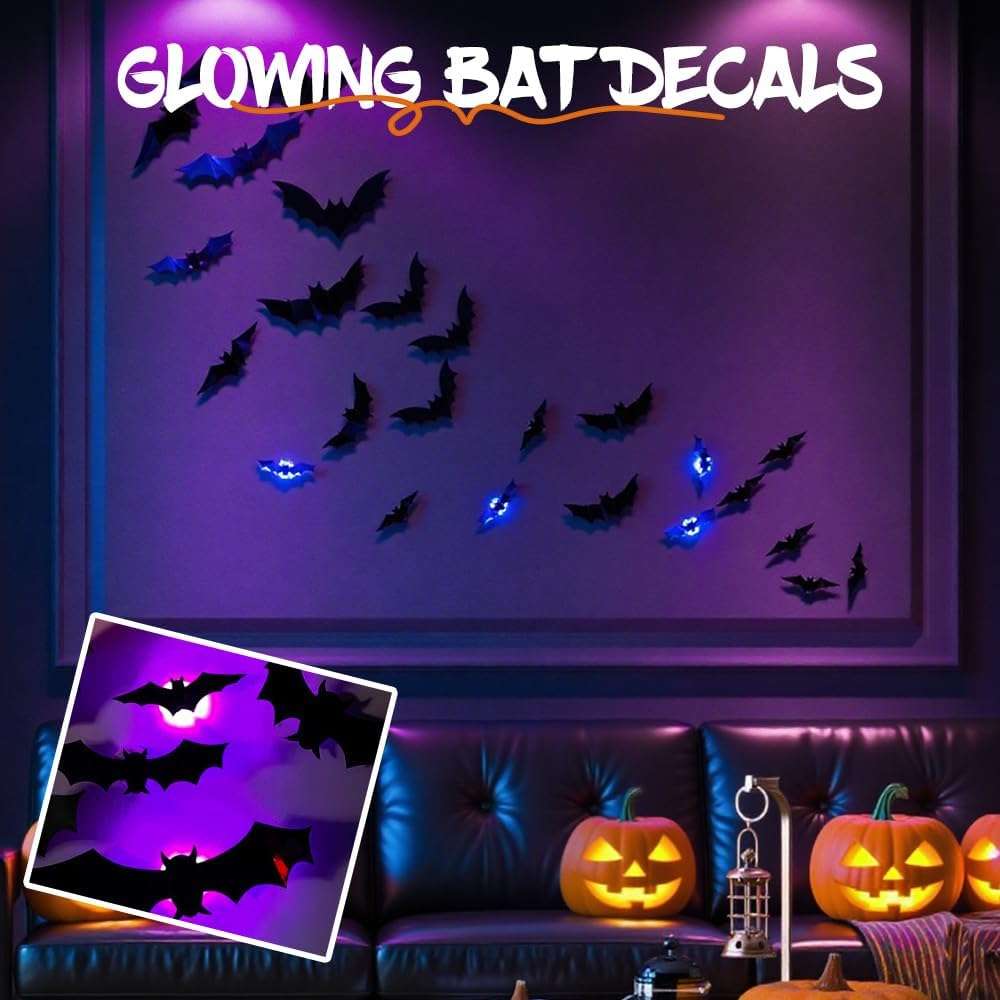 Imagen de Halloween 3D Lighted Bats