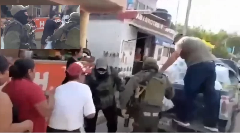 CJNG reparte despensas en Veracruz tras inundaciones, viralizan supuesto video. 📸 Redes- The Border Reports