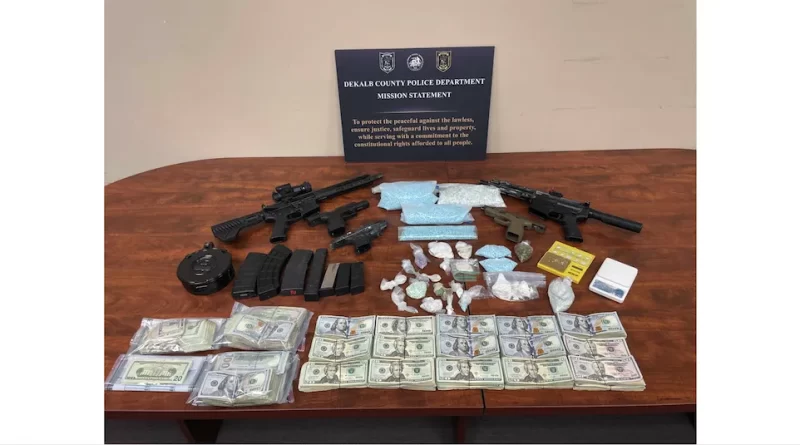 Decomiso de drogas, armas y dinero en DeKalb, hay dos detenidos en operativo de HIDTA. DKCP-The Border Reports