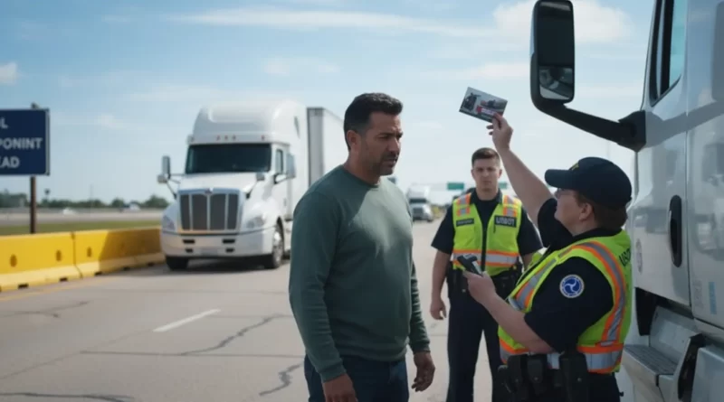 ICE y Patrulla de Caminos de Oklahoma arrestan 120 migrantes ilegales con licencias CDL en la I-40. 📸 ai-The Border Reports