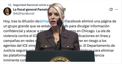 Eliminan grupo en Facebook que exhibía agentes de ICE en Chicago, confirma Pam Bondi.📸 DHS X-The Border Reports
