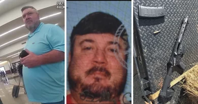 Detienen a hombre armado en aeropuerto de Atlanta tras amenaza de tiroteo. 📸 APD- The Border Reports