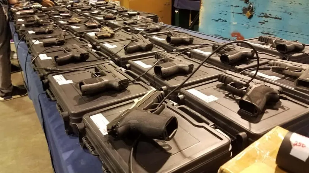 Arsenal incautado en Georgia: 28 armas y metralletas en operativo antidrogas; condenas anunciadas. (Foto Ilustrativa)-The Border Reports