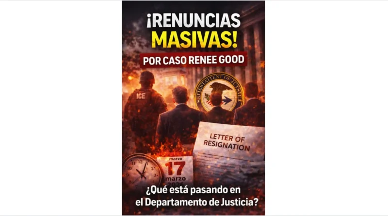 Renuncias masivas de fiscales y colaboradores, en el Departamento de Justicia por caso Renee Good. The Border Reports