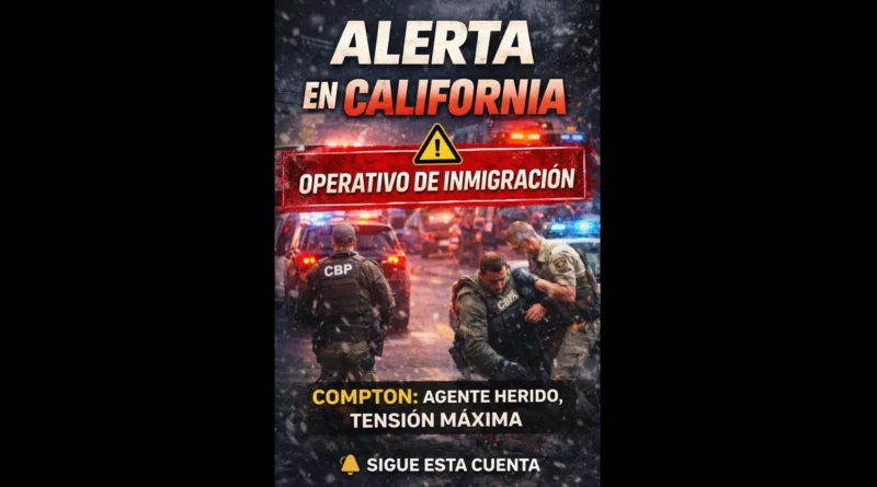 Tiroteo, persecución y arresto migratorio durante operativo en Compton, California. The Border Reports
