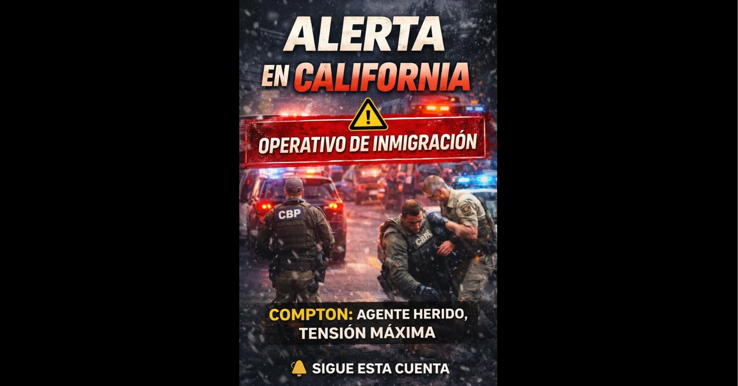 Tiroteo, persecución y arresto migratorio durante operativo en Compton, California