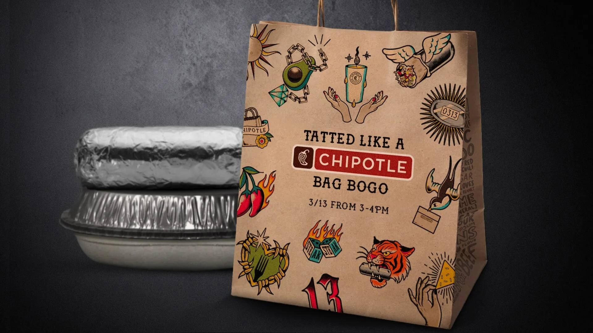¡Burritos Gratis! Chipotle lanza oferta BOGO este viernes 13 para clientes con tatuajes