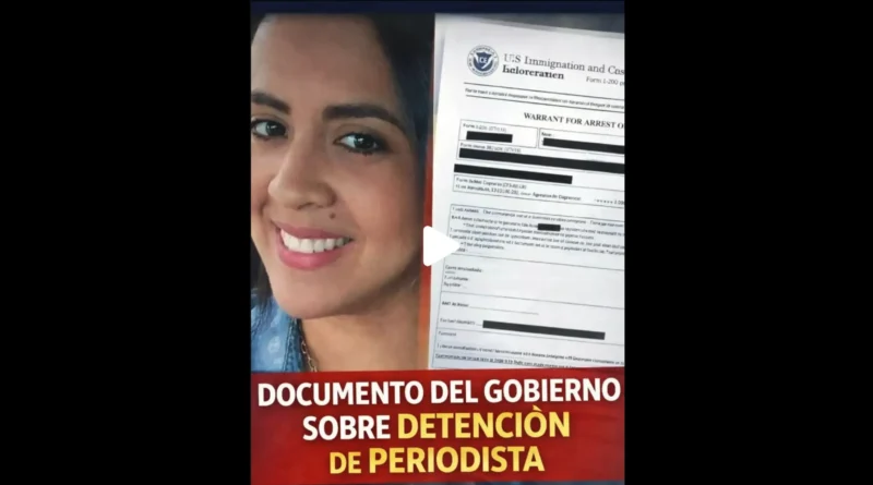 Caso Estefany Rodríguez: El Gobierno Federal defiende la legalidad de la detención de la periodista en Nashville. The Border Reports