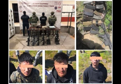 Golpe al tráfico de armas en la frontera: Caen tres integrantes del CJNG tras operativo en Tecate. ESPECIAL-The Border Reports