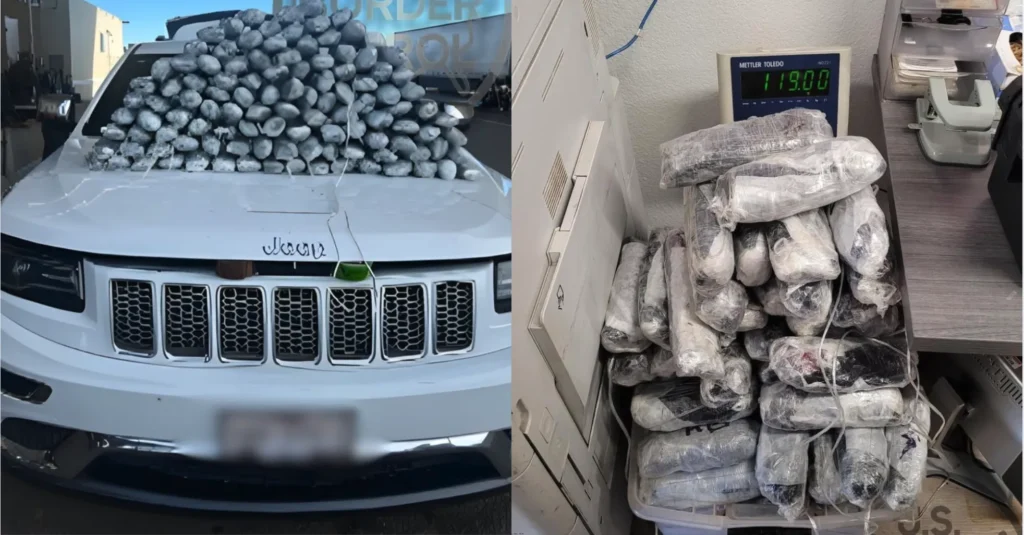 Decomisan 119 libras de metanfetamina en Arizona, capturan a dos mexicanos. USBP-The Border Reports