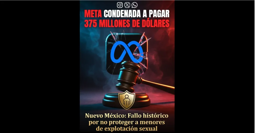 Nuevo México condena a Meta a pagar 375 millones de dólares por no proteger a menores en sus redes sociales. The Border Reports