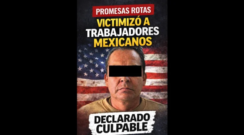 Contratista agrícola se declara culpable de esquema de explotación laboral en Florida. The Border Reports