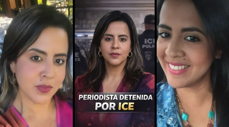 Detiene ICE a periodista colombiana colaboradora de Univision en Nashville, Estefany Rodríguez. (captura)The Border Reports