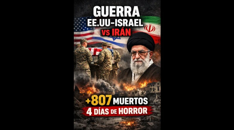 Tragedia en Medio Oriente, Más de 800 muertos y soldados de EU caídos tras 4 días de guerra. The Border Reports
