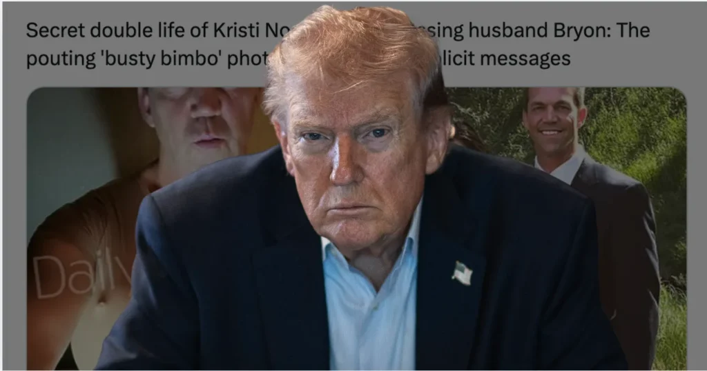 Donald Trump ya emitió su opinión sobre el escándalo de Bryon Noem, según Daily Mail. WH-The Border Reports
