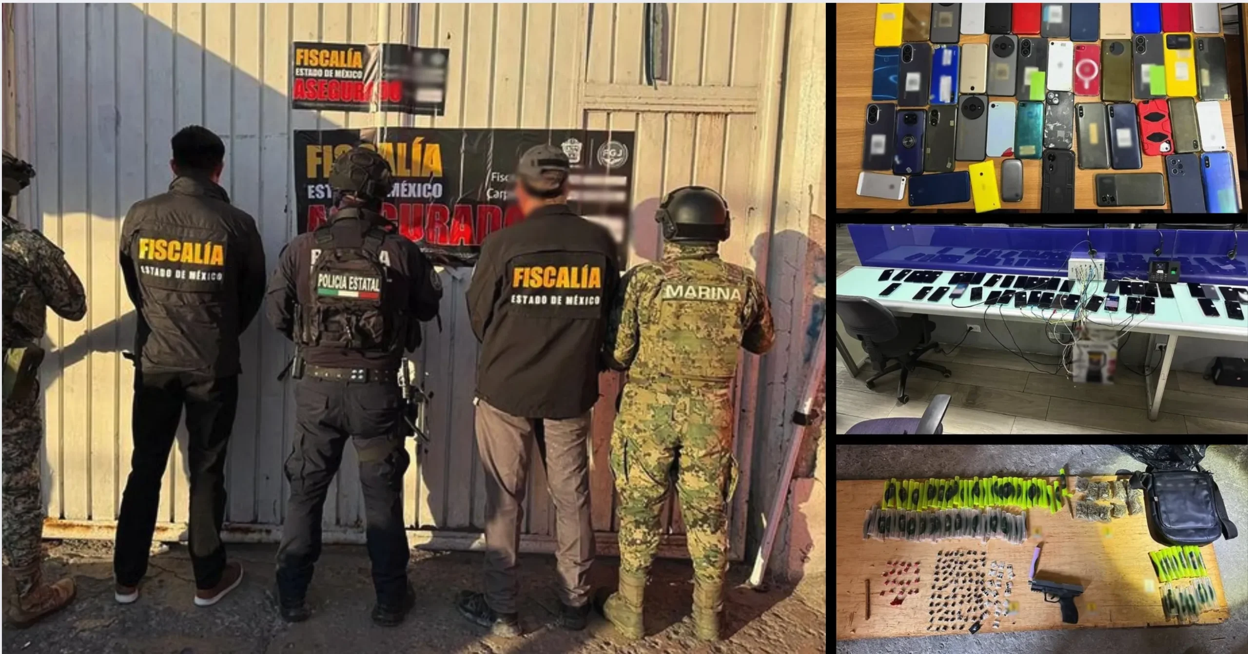 Operación Desconexión en el Estado de México deja 102 detenidos por extorsión. GobMX-The Border Reports