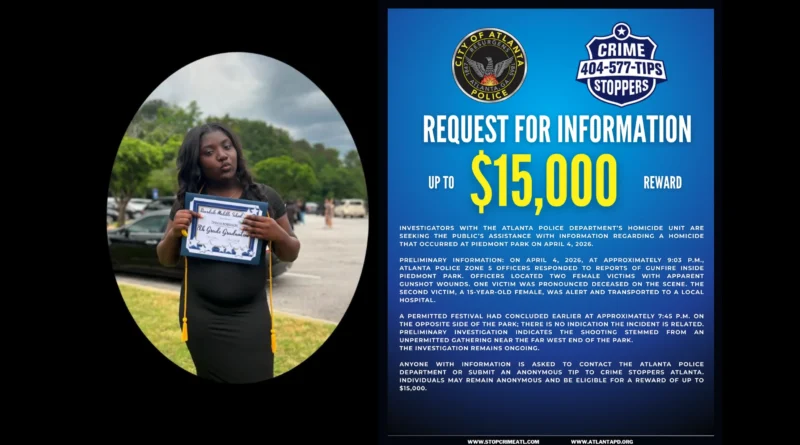 Tianah Robinson víctima fatal Piedmont Park tiroteo, balacera Atlanta