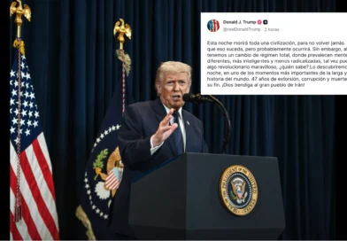Donald Trump publica amenaza extrema contra Irán en Truth Social abril 2026