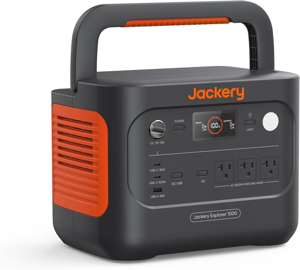 Presentamos el Jackery Explorer 1000, tu compañero de energía definitivo para aventuras al aire libre. Ya sea que estés de campamento o enfrentándote a cortes de electricidad, esta estación de energía portátil mantiene tus dispositivos cargados y listos.