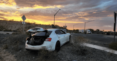 Conductor presuntamente drogado protagoniza persecución en Arizona. pic-AZDPS-The Border Reports