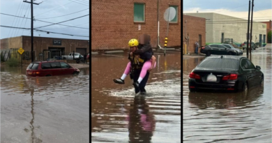 Vehículos atrapados en inundaciones movilizan a bomberos en Tucson; autoridades alertan por lluvias del monzón Bomberos de Tucson ayudan a la comunidad afectada por las lluvias, este lunes hubo tres casos de vehículos atrapados en inundaciones. pic-TFD-The Border Reports